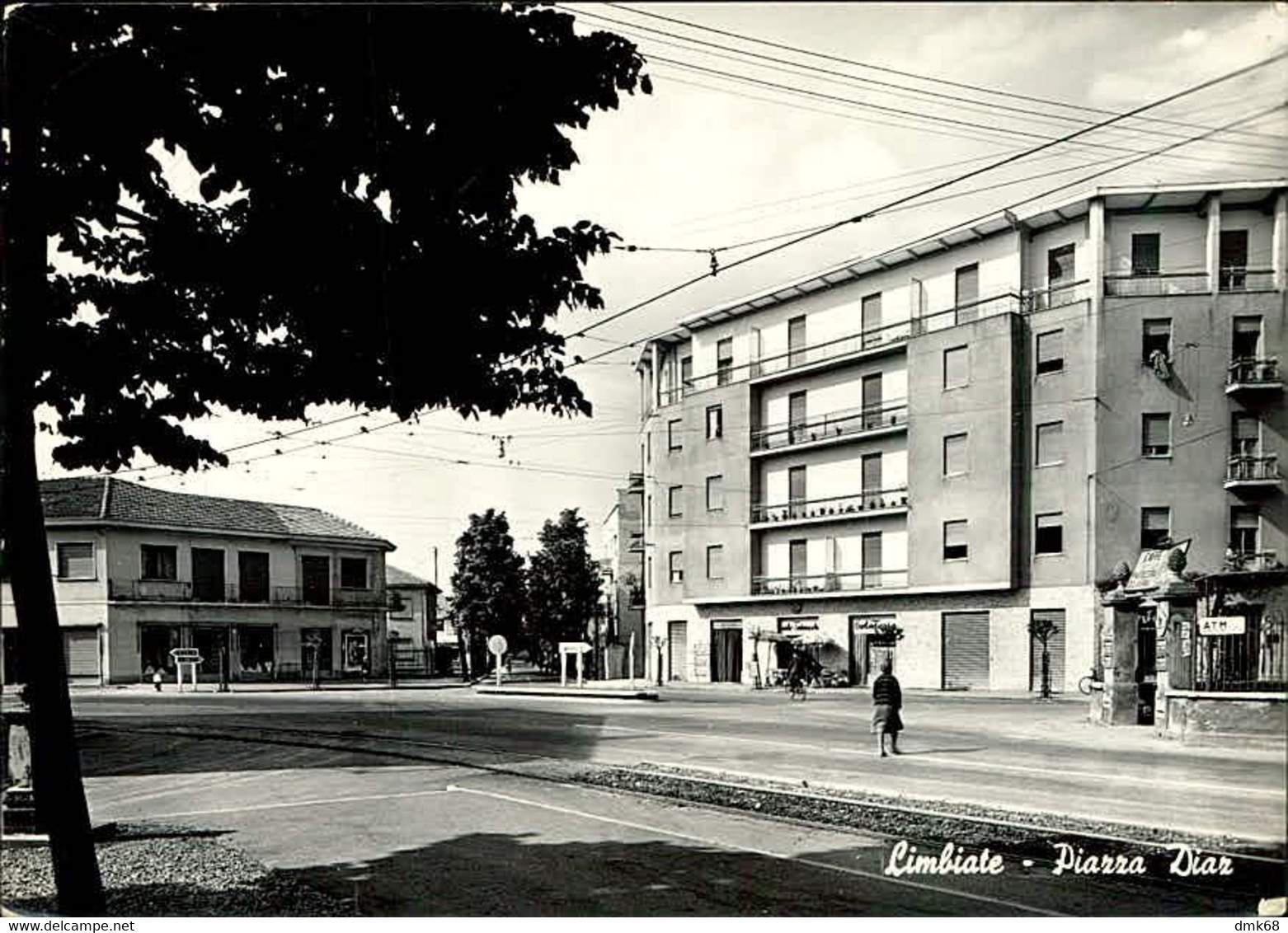 LIMBIATE ( MONZA ) PIAZZA DIAZ -EDIZIONE TAGLIABUE - SPEDITA 1957 (10356) - Monza