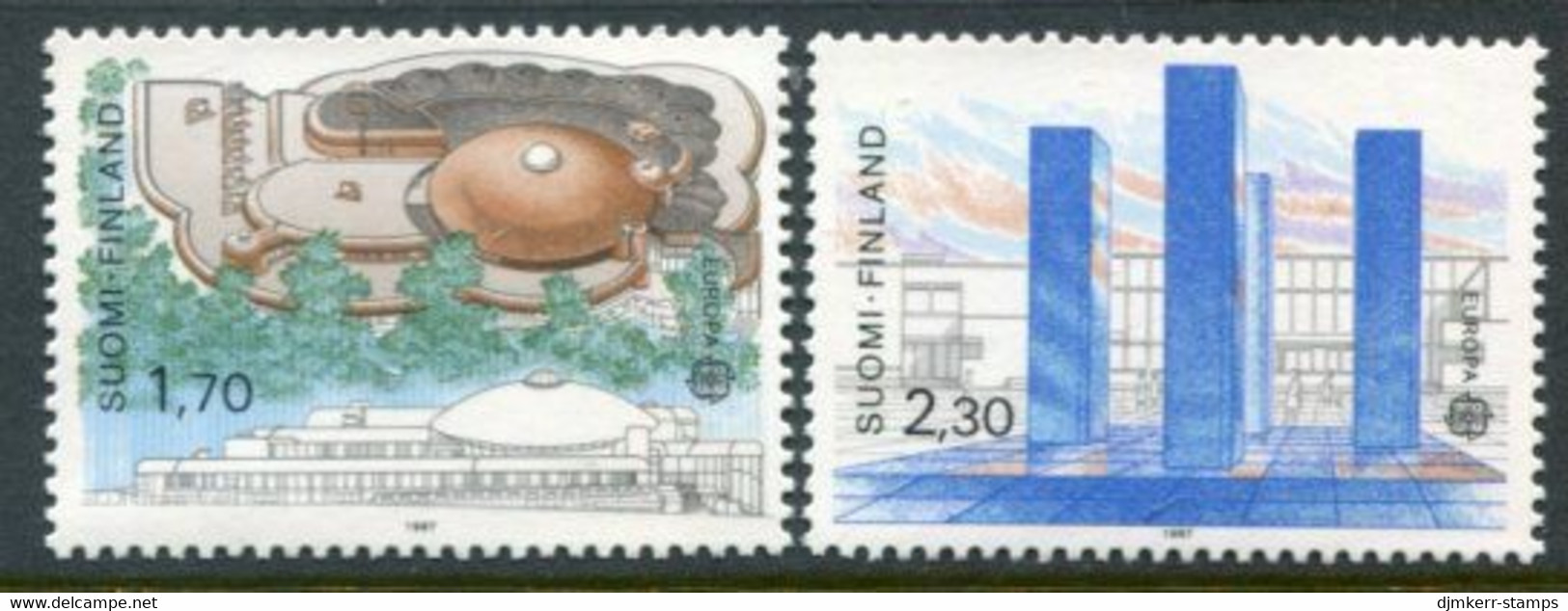 FINLAND 1987 Europa: Modern Architecture MNH / **.  Michel 1021-22 - Neufs