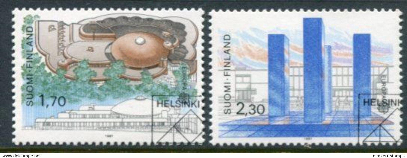 FINLAND 1987 Europa: Modern Architecture Used.  Michel 1021-22 - Used Stamps