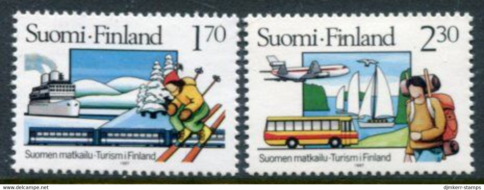 FINLAND 1987 Centenary Of Tourism Association MNH / **.  Michel 1011-12 - Nuovi