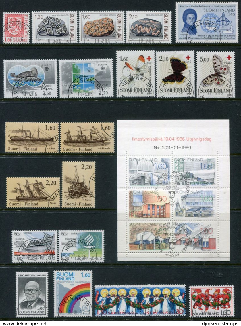 FINLAND 1986 Complete Issues Used.  Michel 981-1007 - Gebraucht