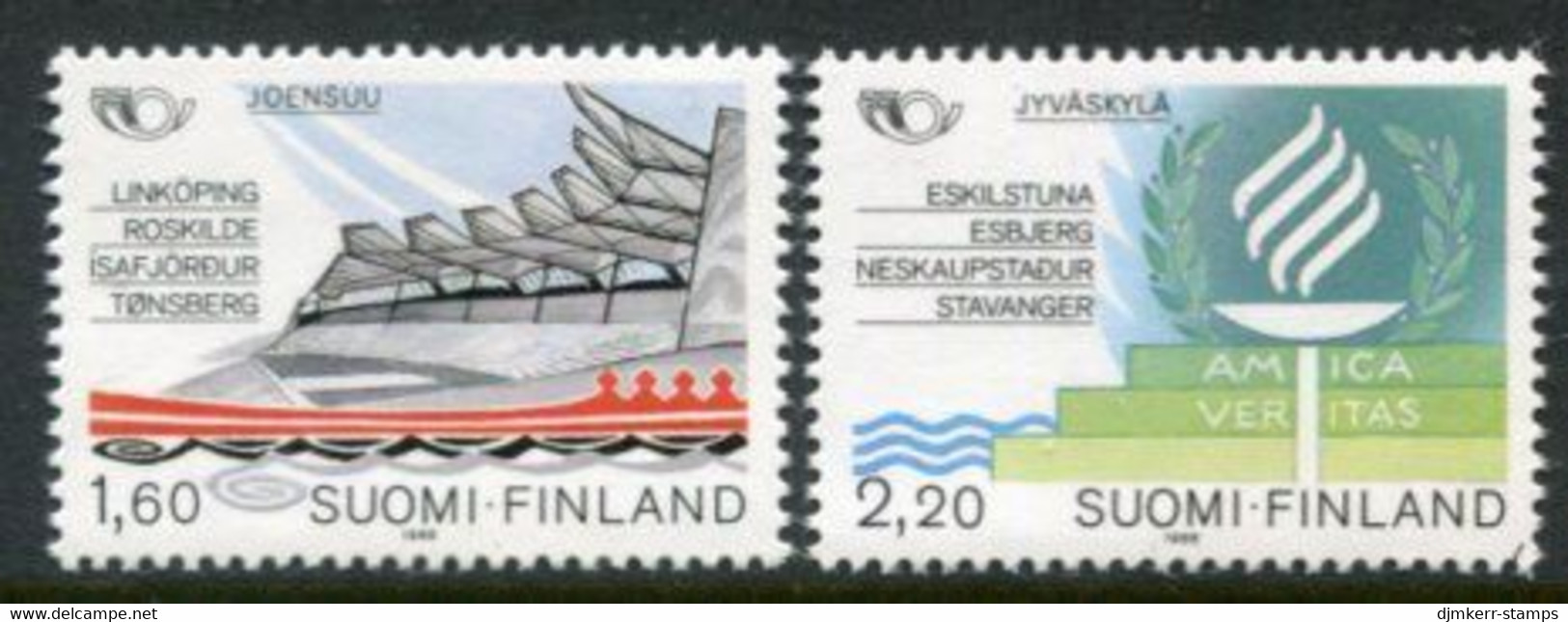 FINLAND 1986 Partnership Towns MNH / **.  Michel 996-97 - Unused Stamps