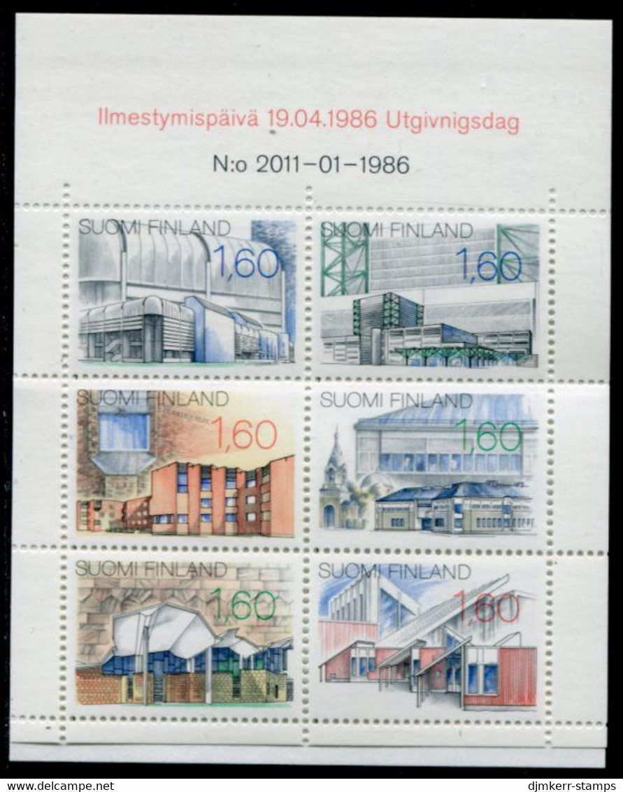 FINLAND 1986 Architecture Booklet MNH / **.  Michel 987-92 - Neufs