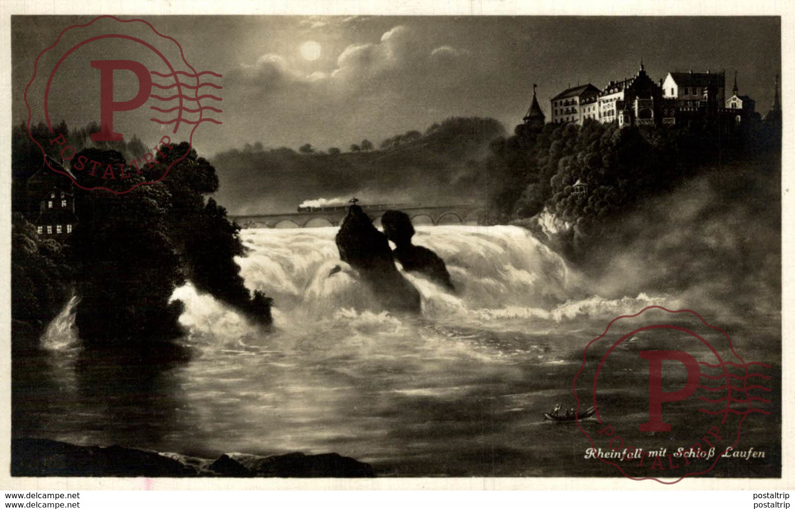 Rheinfall Mit Schloss Laufen. Suiza Switzerland Suisse Schweiz - Laufen-Uhwiesen 