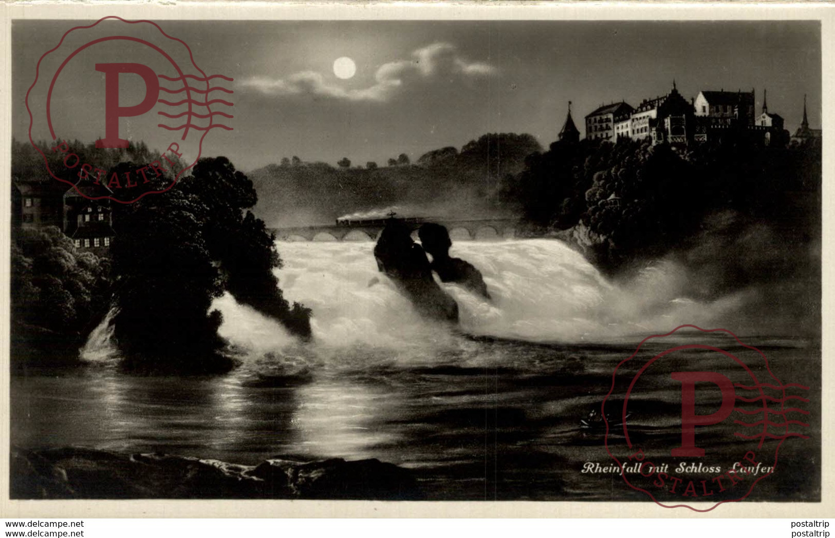 Rheinfall Mit Schloss Laufen. Suiza Switzerland Suisse Schweiz - Laufen-Uhwiesen 