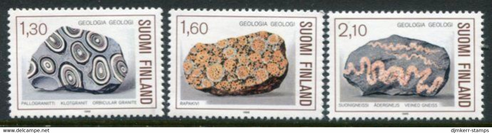 FINLAND 1986 Geological Society MNH / **.  Michel 982-84 - Nuovi