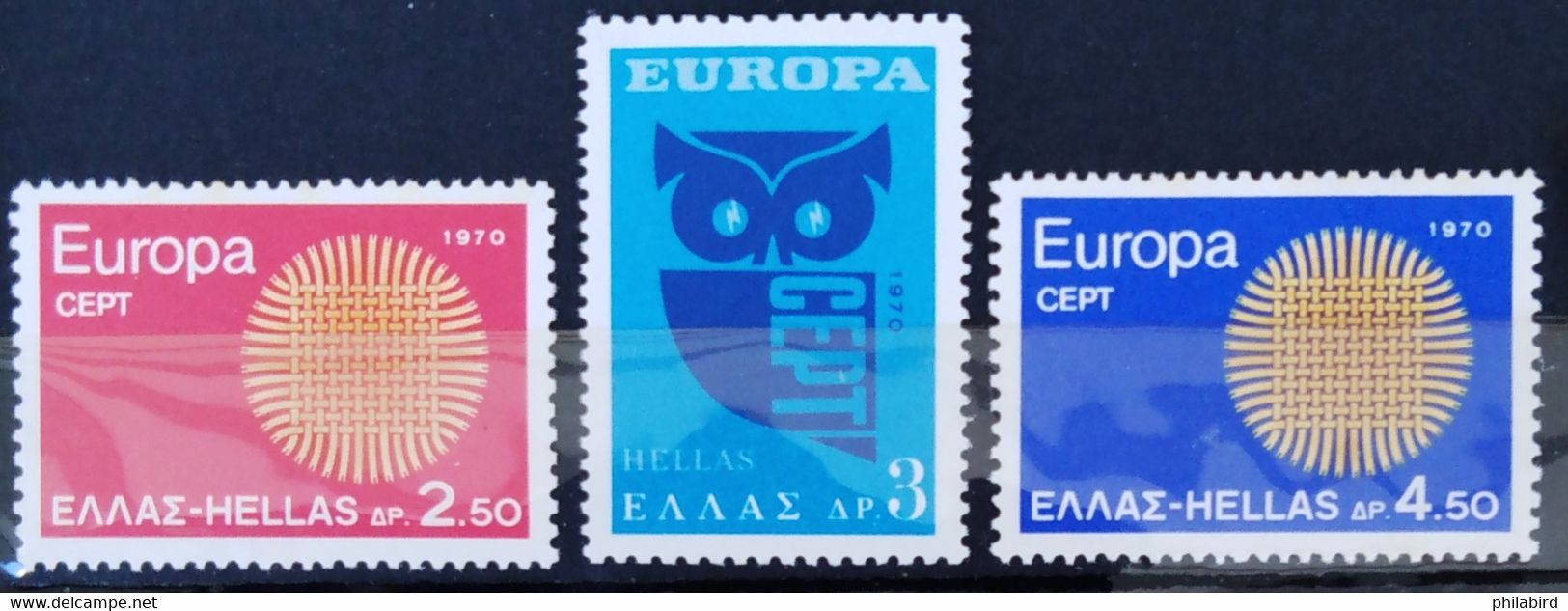 EUROPA 1970 - GRECE                   N° 1020/1022                     NEUF** - 1970