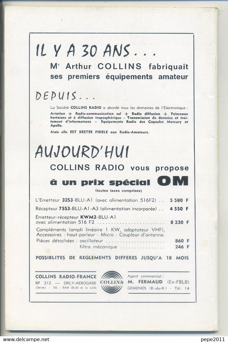 Revue Illustrée Mensuelle RADIO REF - Revue Des Ondes Courtes - N° 1 - 1964 - Audio-Video