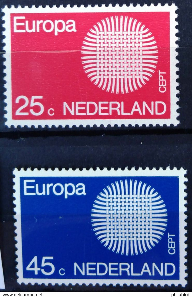 EUROPA 1970 - PAYS-BAS                  N° 914/915                     NEUF** - 1970