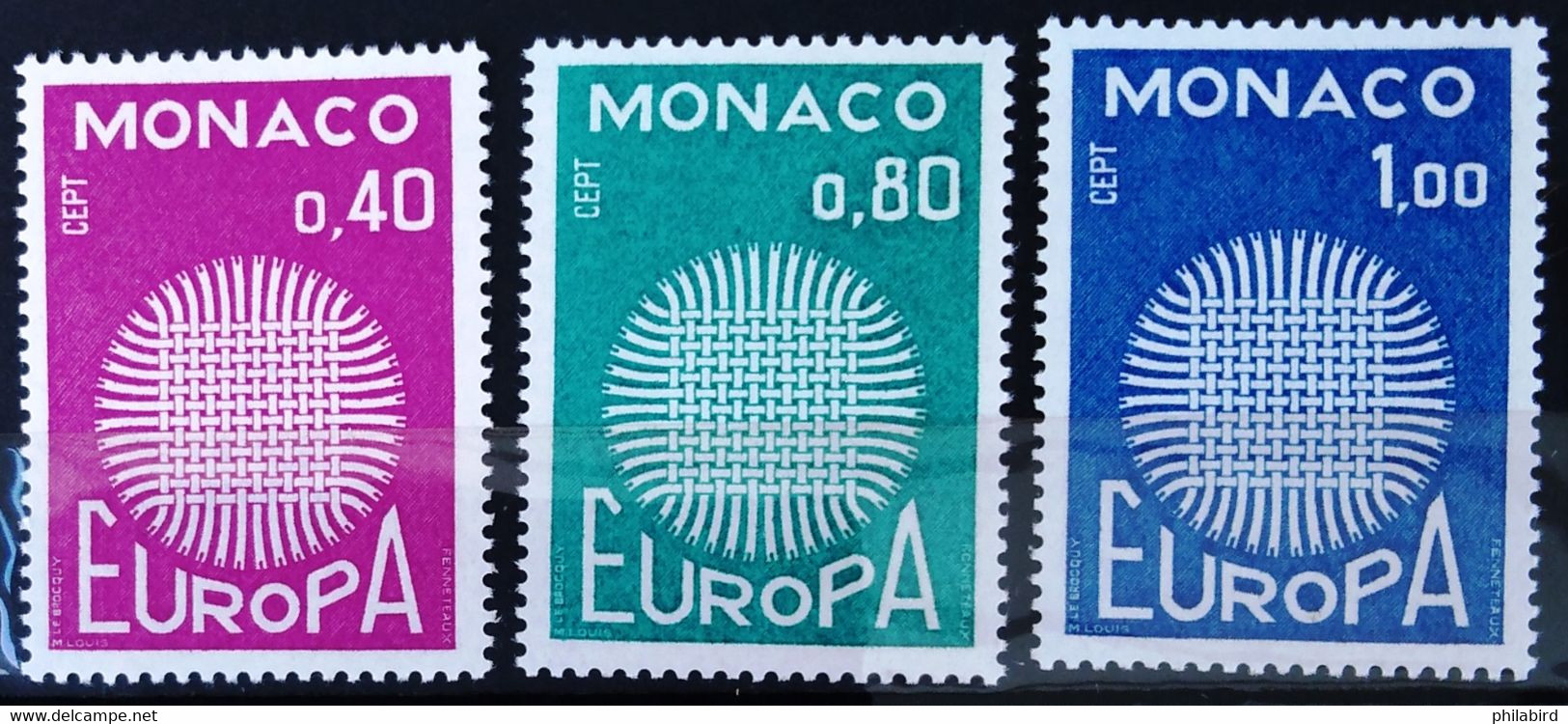 EUROPA 1970 - MONACO                  N° 819/821                     NEUF** - 1970
