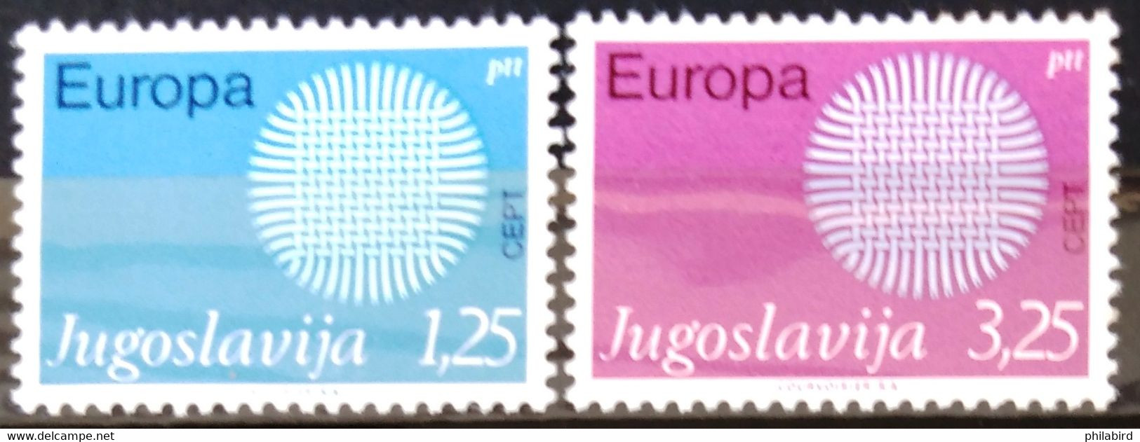 EUROPA 1970 - YOUGOSLAVIE                  N° 1269/1270                     NEUF** - 1970