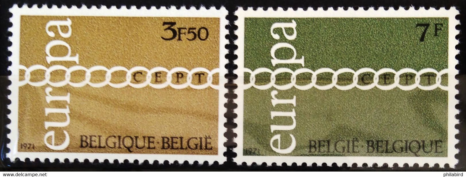 EUROPA 1971 - BELGIQUE                  N° 1578/1579                     NEUF** - 1971