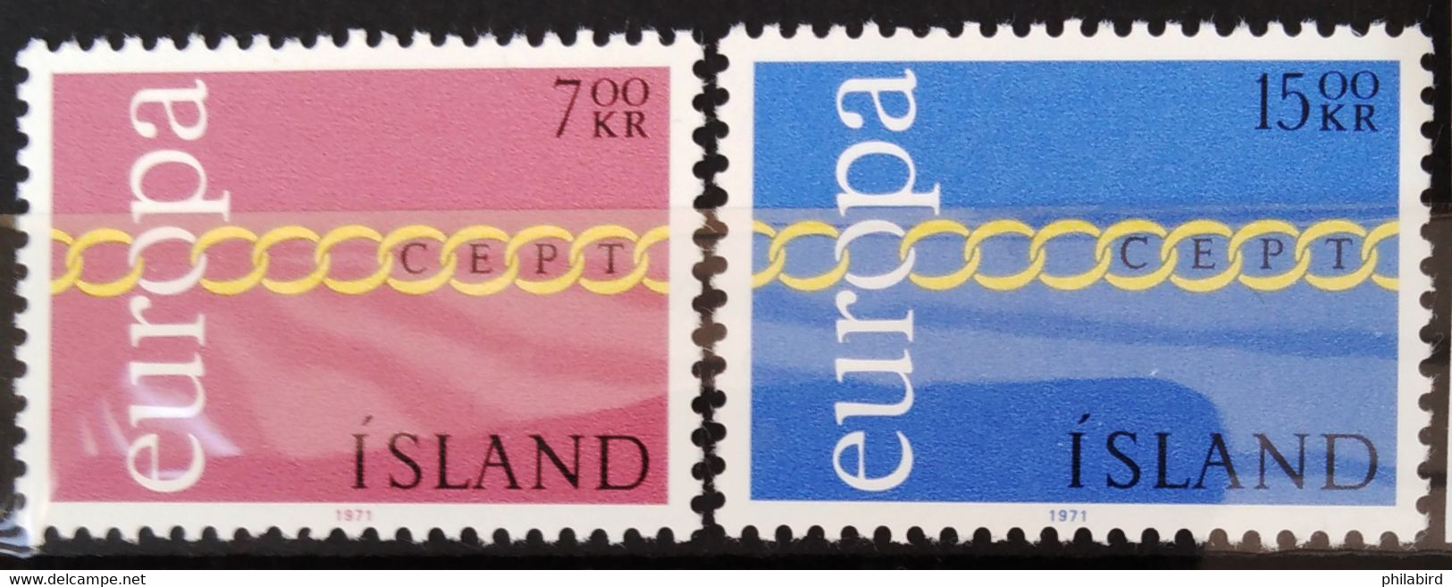 EUROPA 1971 - ISLANDE                  N° 404/405                    NEUF** - 1971