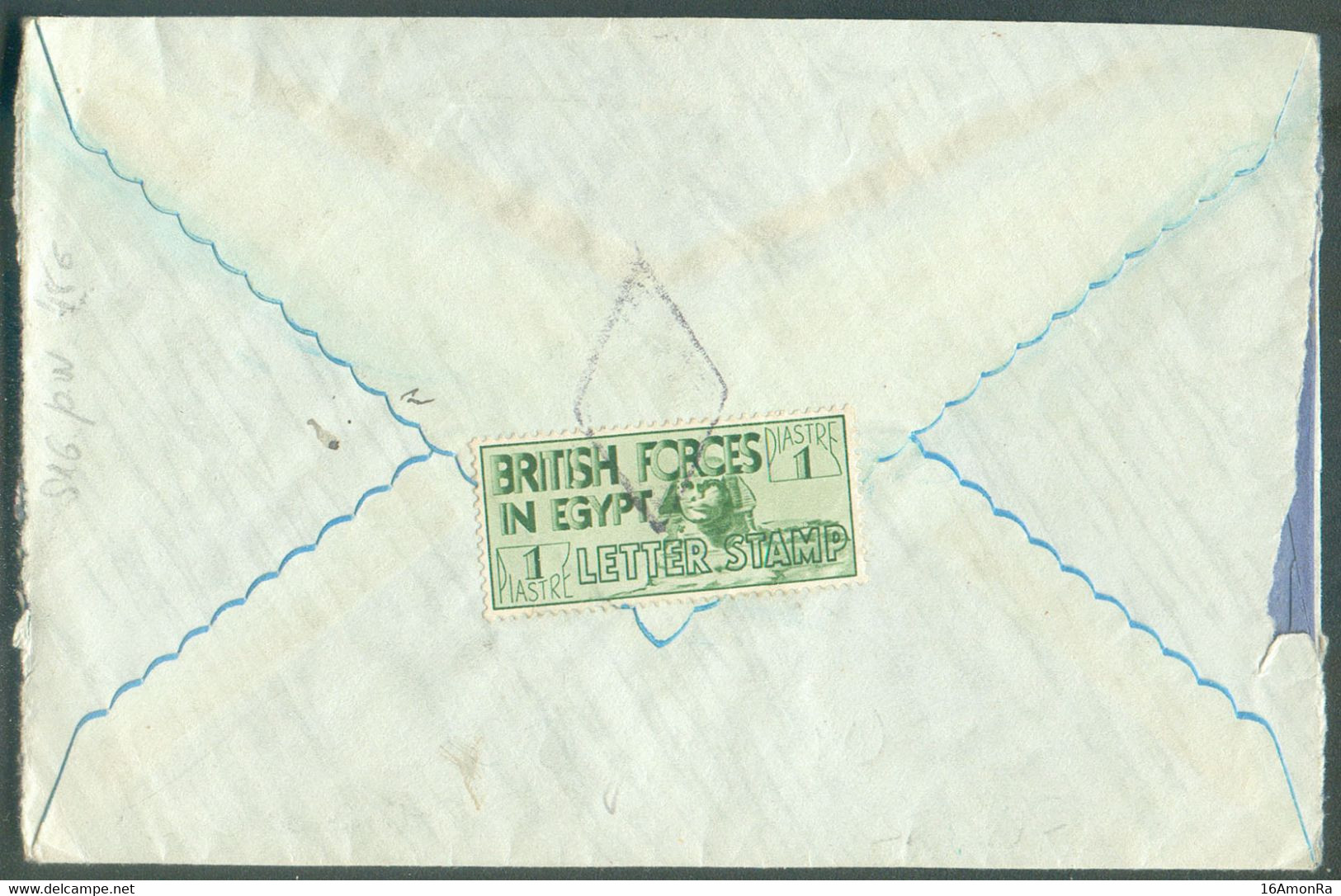 BRITISH FORCES IN EGYPT LETTER STAMP Cover From ALEXANDRIA 16 Ma. 1935 To Manchester (GB) And Franked (on The Back) With - Briefe U. Dokumente