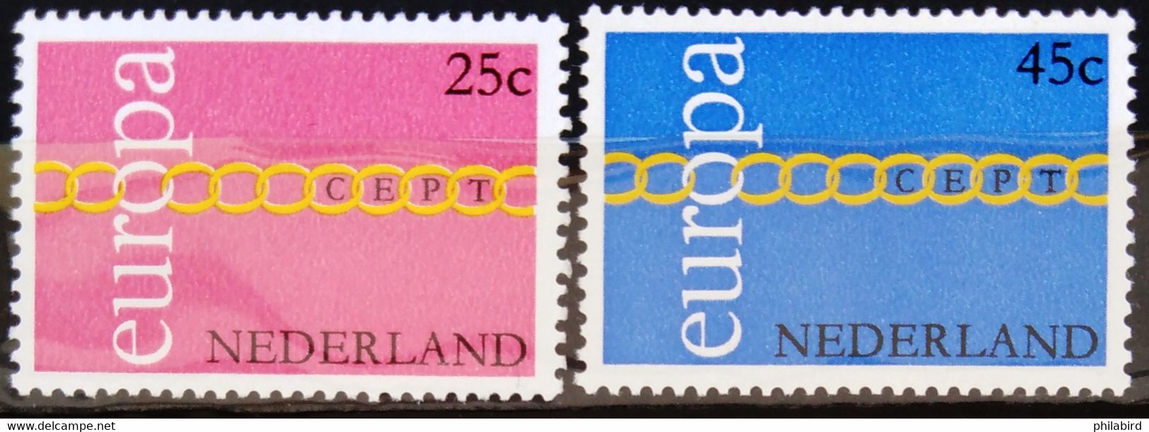 EUROPA 1971 - PAYS-BAS                  N° 932/933                    NEUF** - 1971