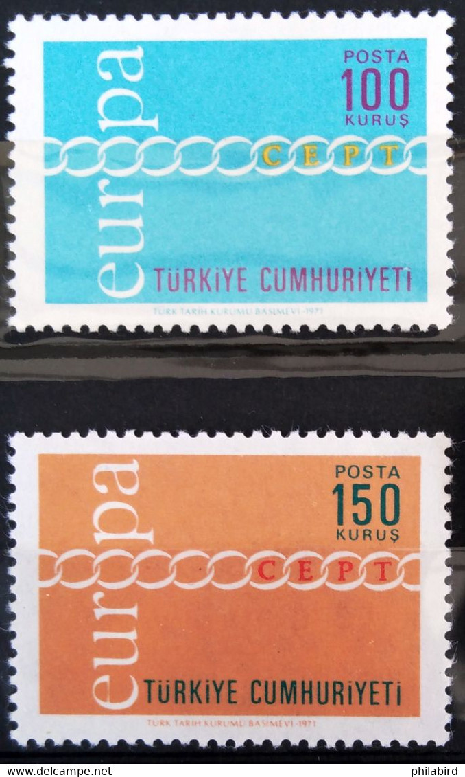 EUROPA 1971 - TURQUIE                  N° 1981/1982                    NEUF** - 1971