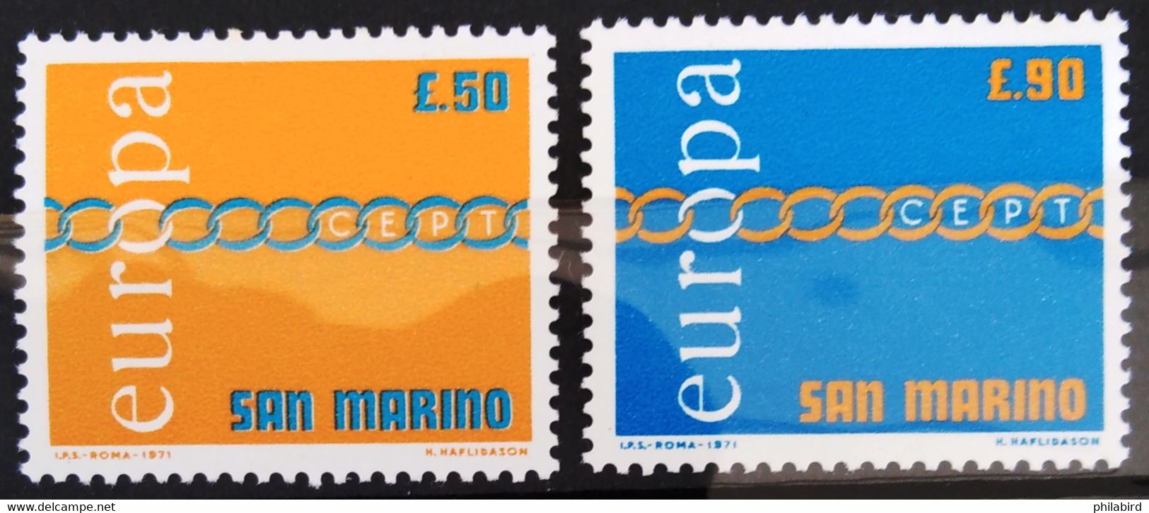 EUROPA 1971 - SAINT MARIN                  N° 782/783                    NEUF** - 1971