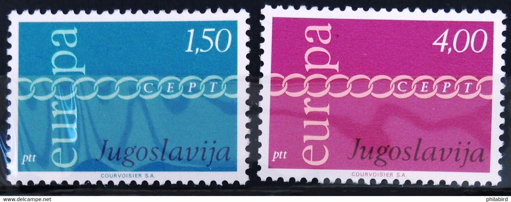 EUROPA 1971 - YOUGOSLAVIE                  N° 1301/1302                    NEUF** - 1971