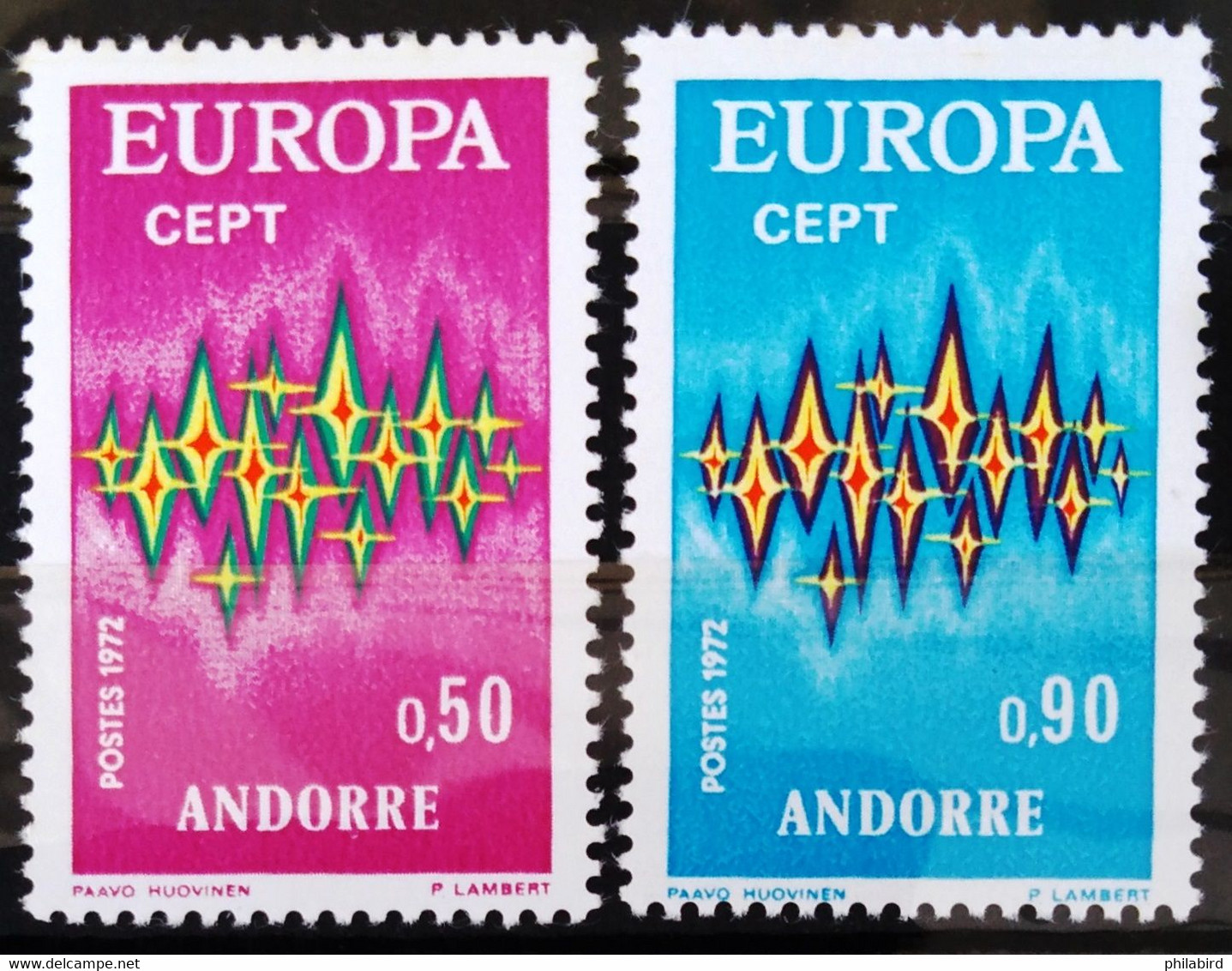 EUROPA 1972 - ANDORRE FRANCAIS                  N° 217/218                   NEUF** - 1972