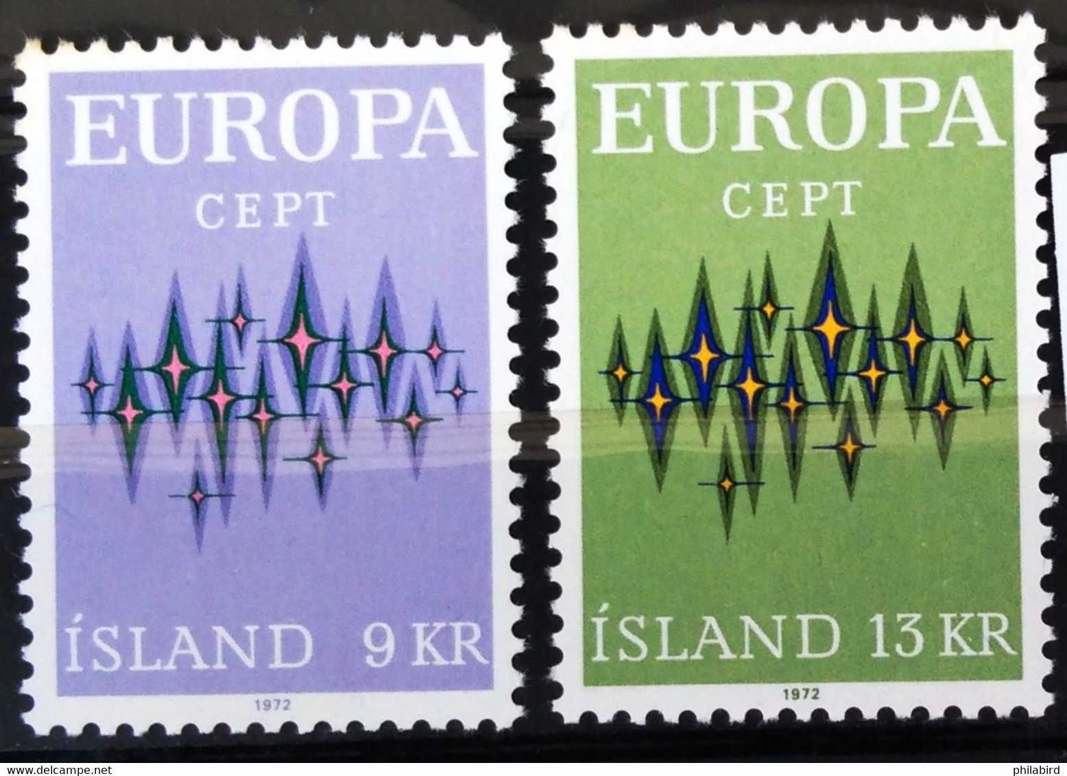 EUROPA 1972 - ISLANDE                  N° 414/415                   NEUF** - 1972