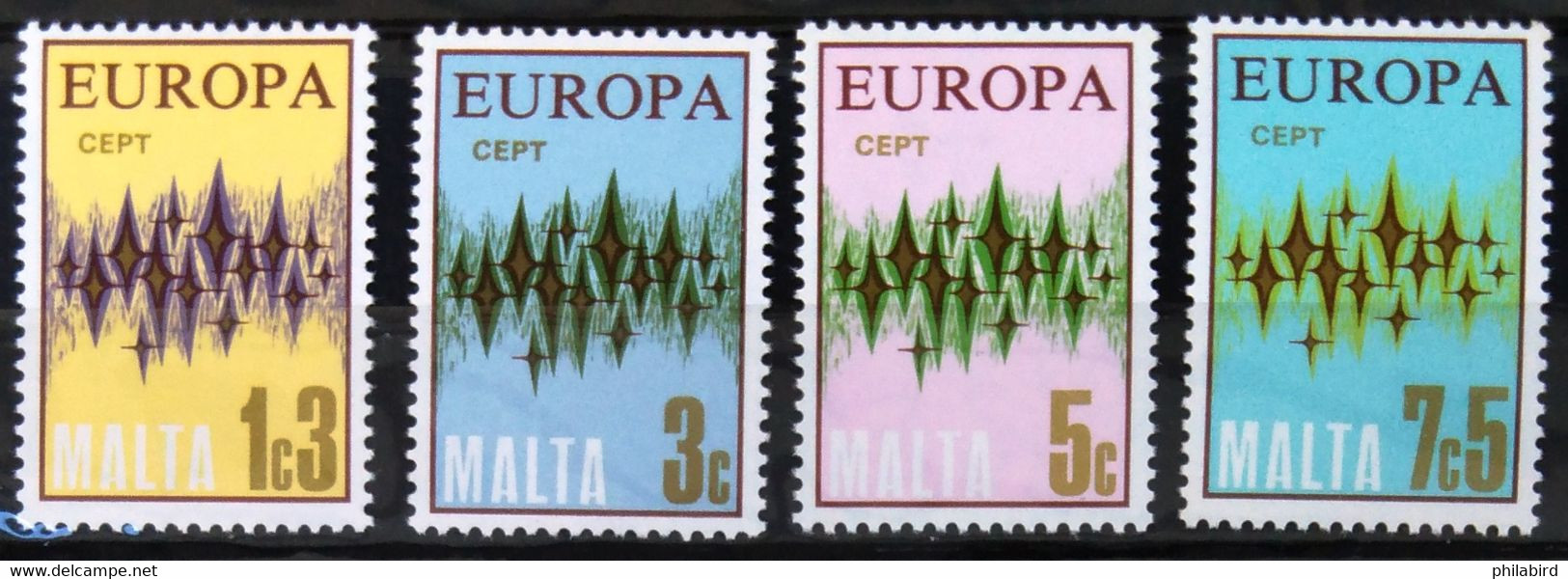 EUROPA 1972 - MALTE                  N° 452/455                   NEUF** - 1972