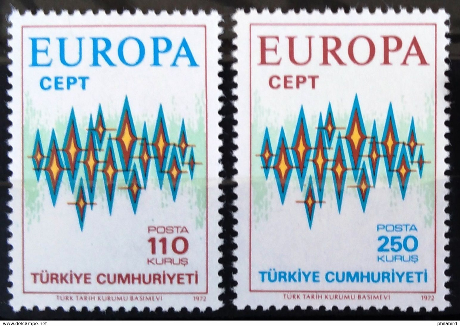 EUROPA 1972 - TURQUIE                  N° 2024/2025                   NEUF** - 1972