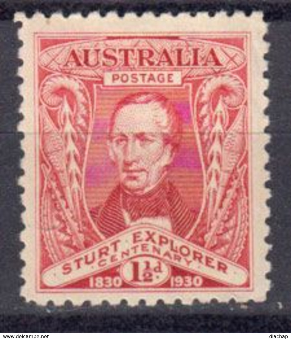 Australie 1930 Yvert 68 * Neuf Avec Charniere Centenaire De L'expedition De Charles Sturt - Nuevos