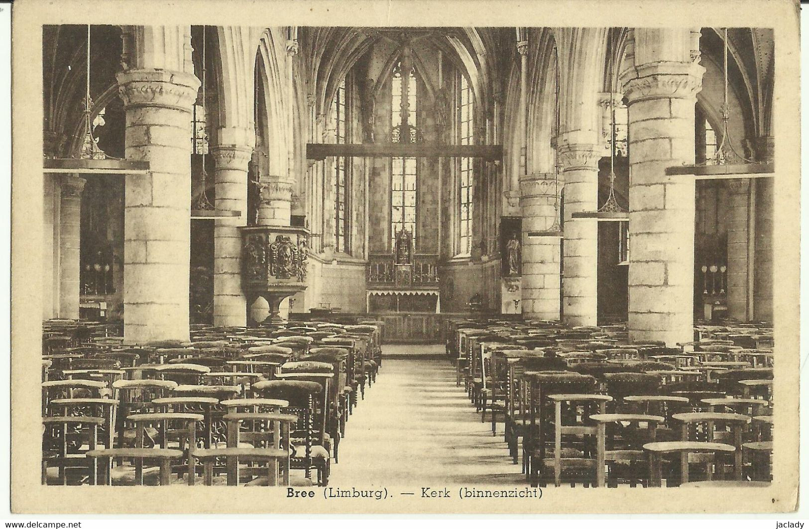 Bree -- Kerk (binnenzicht).     (2 Scans) - Bree