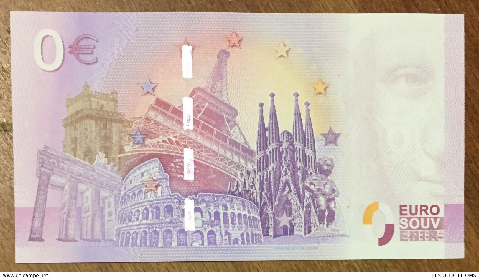 2017 BILLET 0 EURO SOUVENIR ALLEMAGNE DEUTSCHLAND KOBLENZ - DEUTSCHES ECK ZERO 0 EURO SCHEIN BANKNOTE PAPER MONEY - [17] Fakes & Specimens