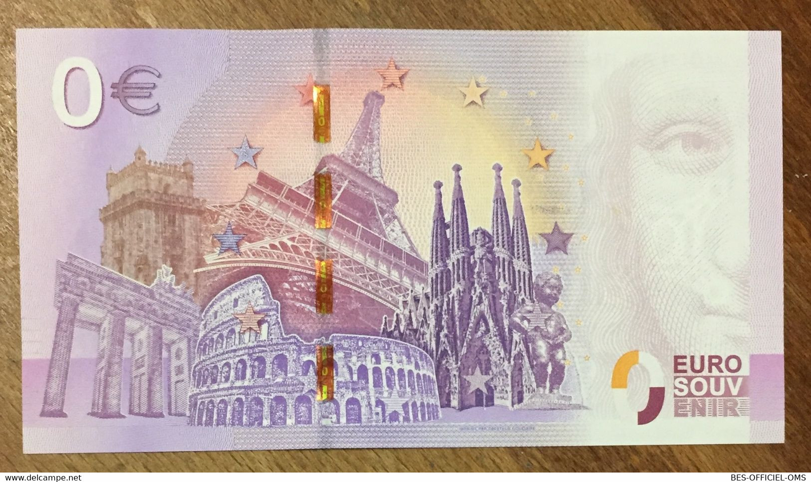 2017 BILLET 0 EURO SOUVENIR ALLEMAGNE DEUTSCHLAND KÖLN AM RHEIN ZERO 0 EURO SCHEIN BANKNOTE PAPER MONEY - [17] Fictifs & Specimens