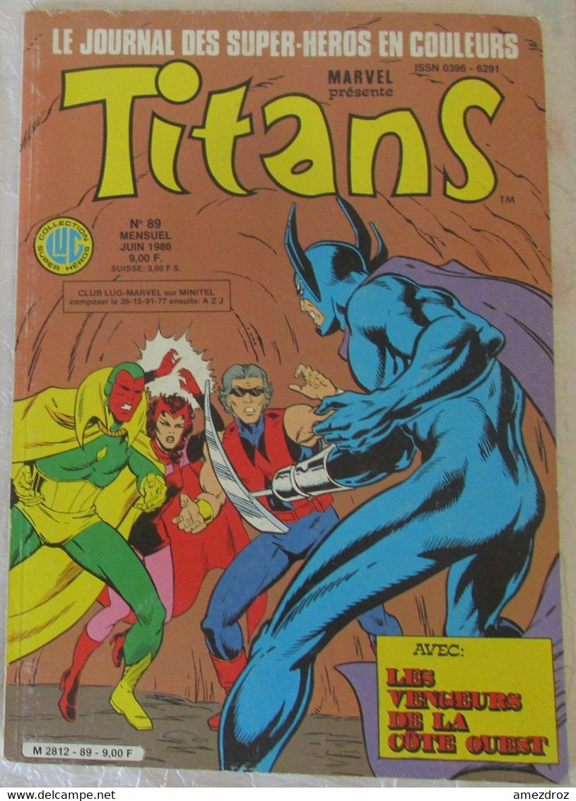 Titans Marvel N° 89 Juin 1986 (et) - Titans