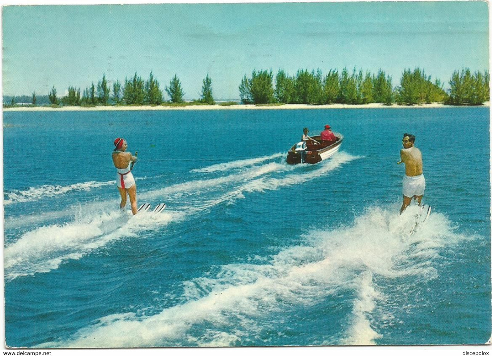 AB4826 Sci D'acqua O Nautico - Sport - Barche Boats Bateaux / Viaggiata 1967 - Water-skiing