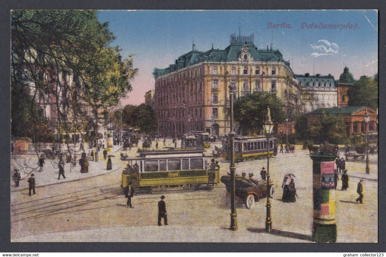 Vintage Printed Postcard Postale Carte Postkarte Berlin Potsdamerpfab Germany Deutsche - Schöneberg