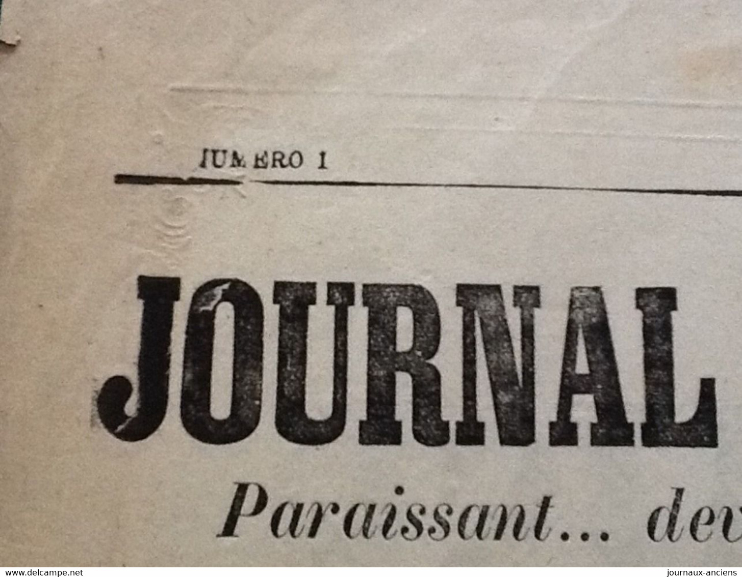 Journal N° 1 Première Année 188? LE JOURNAL DES BELLES-MÈRES - LA MARSEILLAISE DES BELLES MÈRES - Kranten Voor 1800