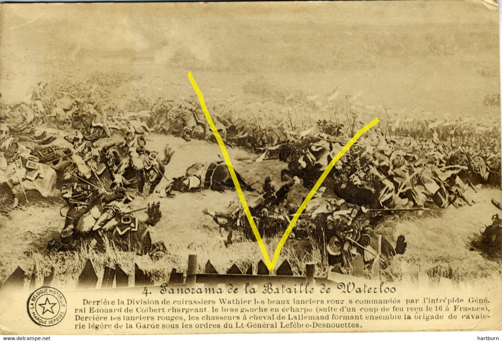 ♥️  Panorama De La Bataille De Waterloo (Batteries Anglaises Devant La Brigade Colin Halkett) (DOOS.12) - Waterloo