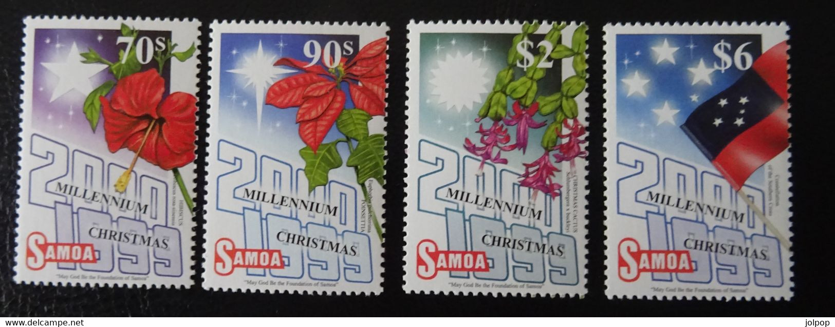 &H-68& SAMOA, YT 894/897, Mi 910/913  MNH**, CHRISTMAS, NOEL, NAVIDAD 2000 .FLOWERS. - Samoa