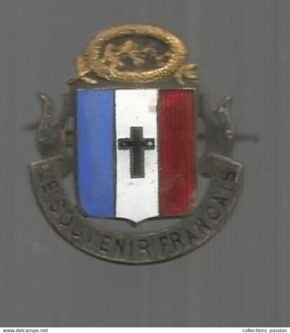 JC, Insigne , Militaria , LE SOUVENIR FRANCAIS , 2 Scans , Frais Fr 1.65 E - Sonstige & Ohne Zuordnung