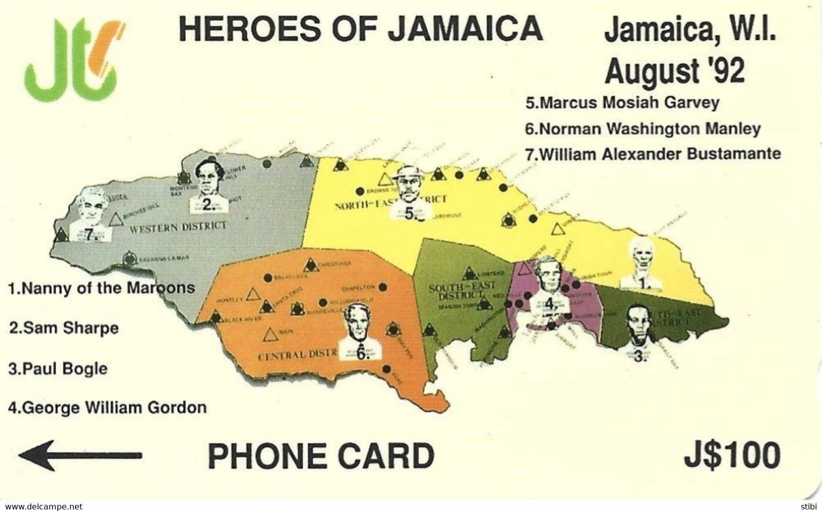 JAMAICA - HEROES OF JAMAICA - 9JAMB - Jamaïque