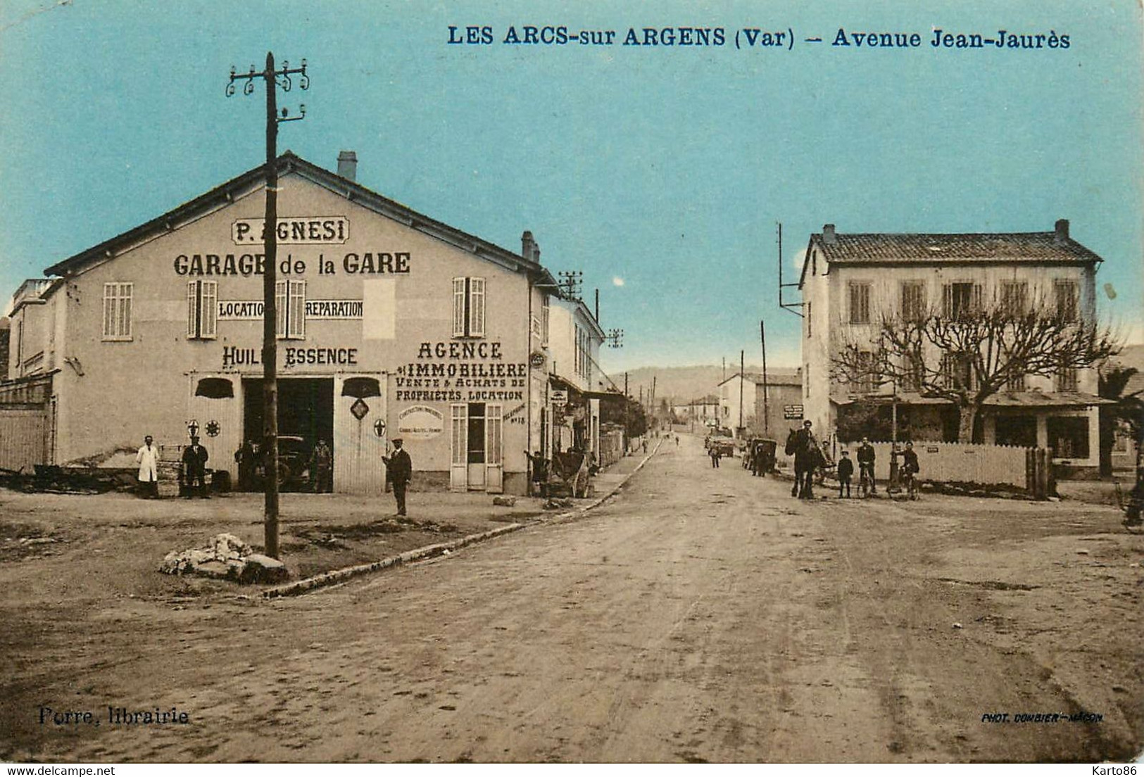 Les Arcs Sur Argens * Avenue Jean Jaurès * Garage De La Gare Automobiles P. AGNESI Huile Essence Agence Immobilière - Les Arcs