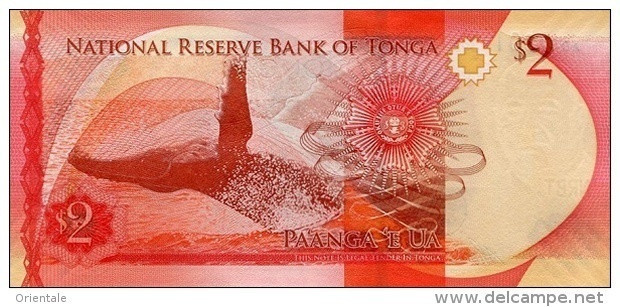 TONGA P. 44 2 P 2015 UNC - Tonga