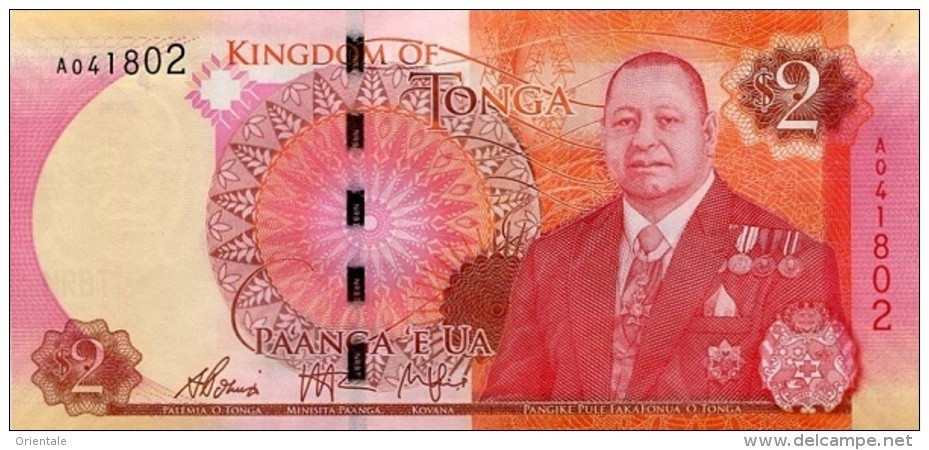 TONGA P. 44 2 P 2015 UNC - Tonga