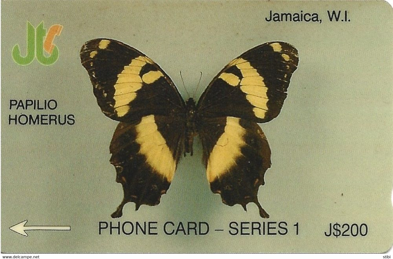 JAMAICA - PAPILO HOMERUS - 8JAMD - Jamaïque