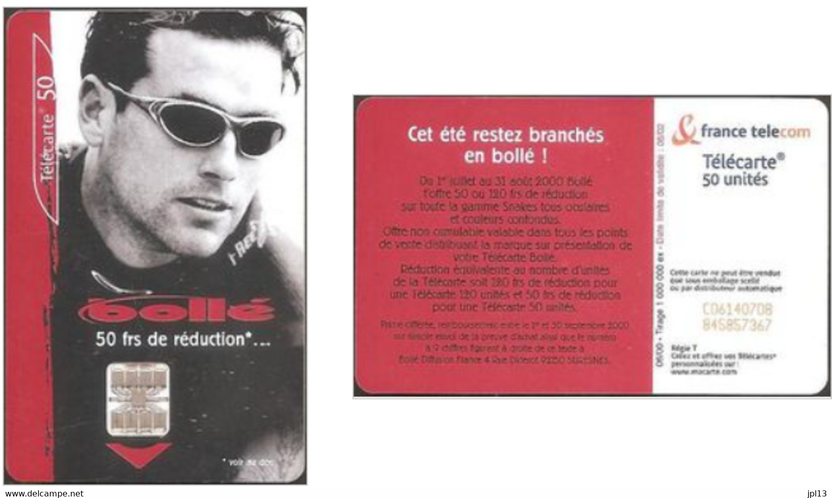 Carte à Puce - France - France Télécom - Bolle Homme, Réf.1067 - 2000