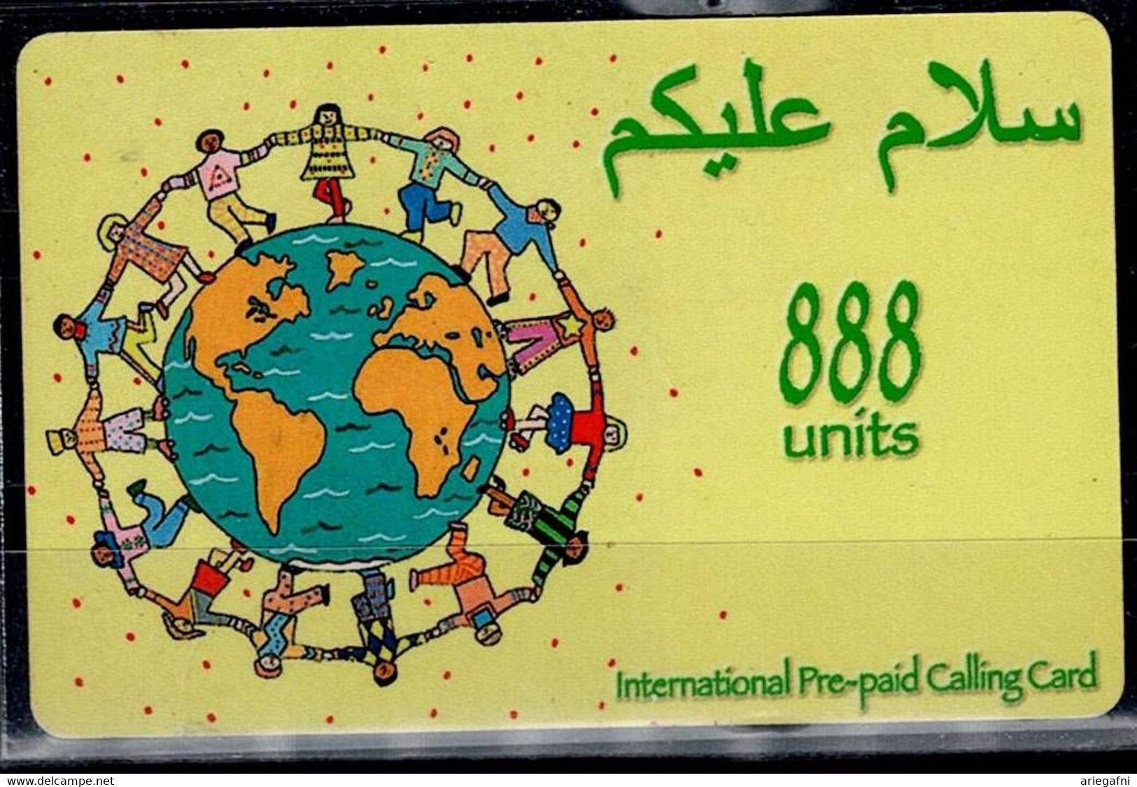 PALESTINE 2011 018 PRIVATE INTERNATIONAL PRE PAID CALLING CARD 888 UNITS MINT VF!! - Palestine