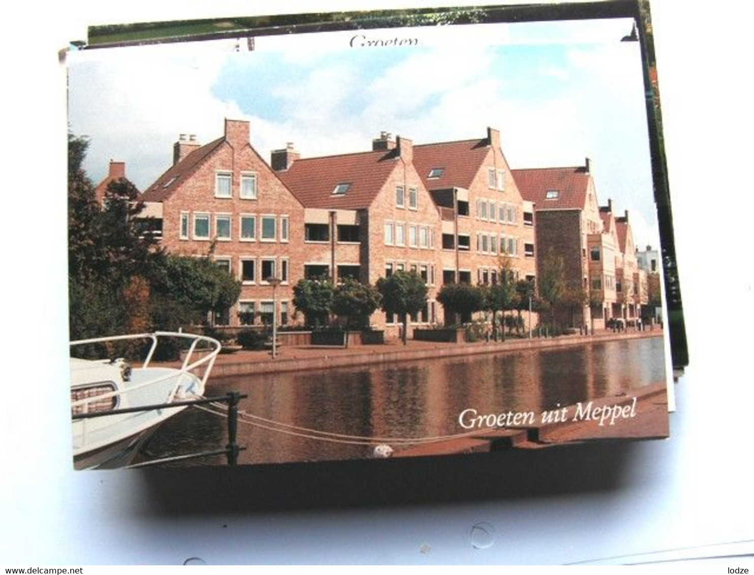 Nederland Holland Pays Bas Meppel Met Fraaie Huizen Aan Een Gracht - Meppel