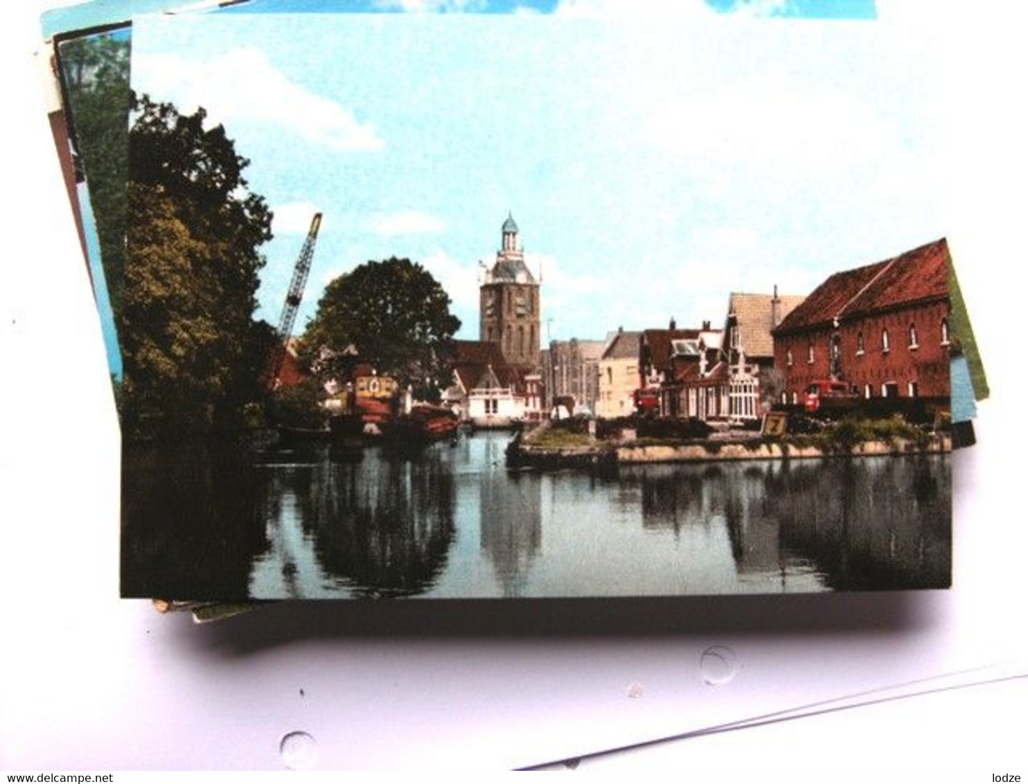 Nederland Holland Pays Bas Meppel Panorama Met Stoombootkade - Meppel