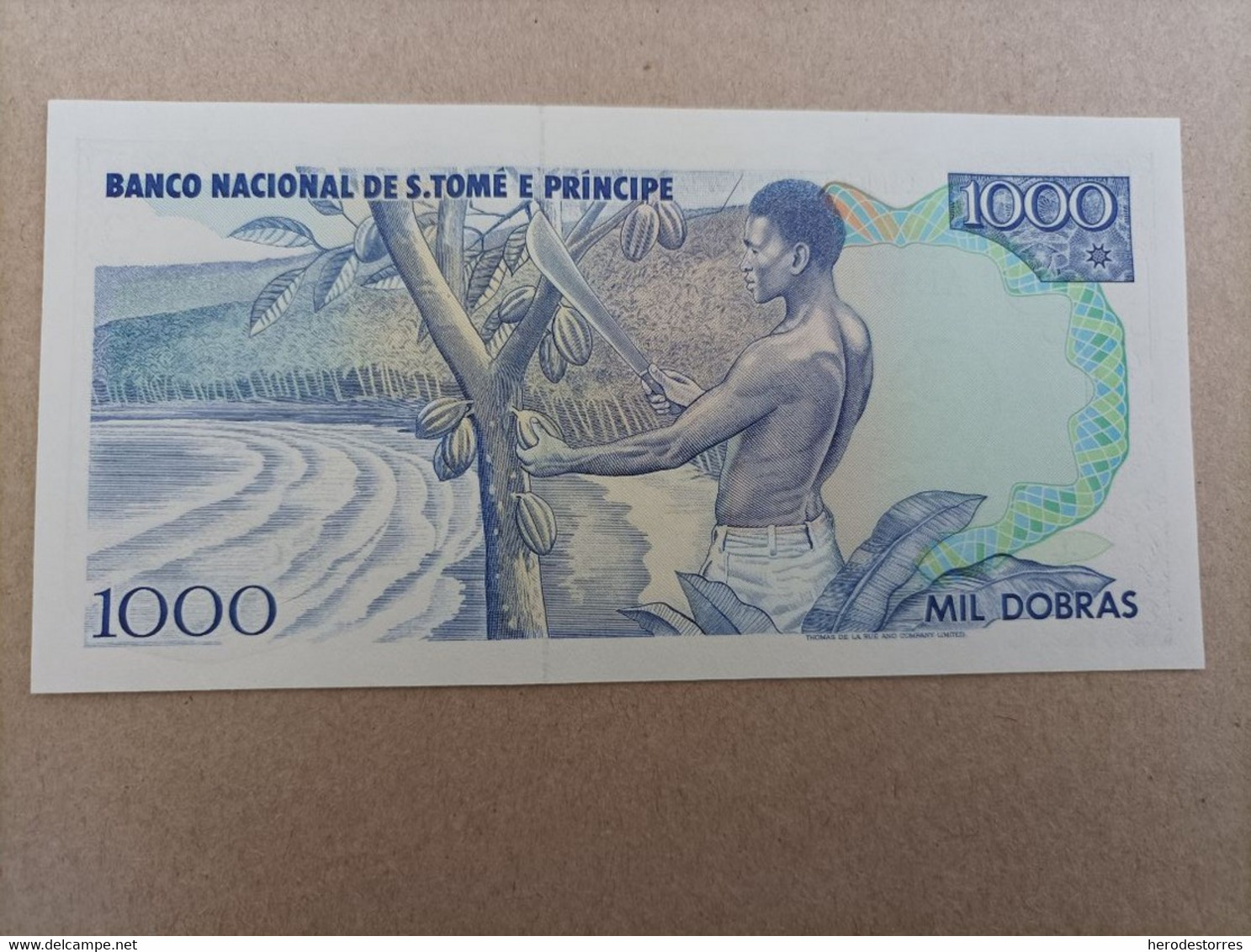 Billete De Santo Tome Y Principe De 1000 Dobras, Año 1989, UNC - San Tomé Y Príncipe