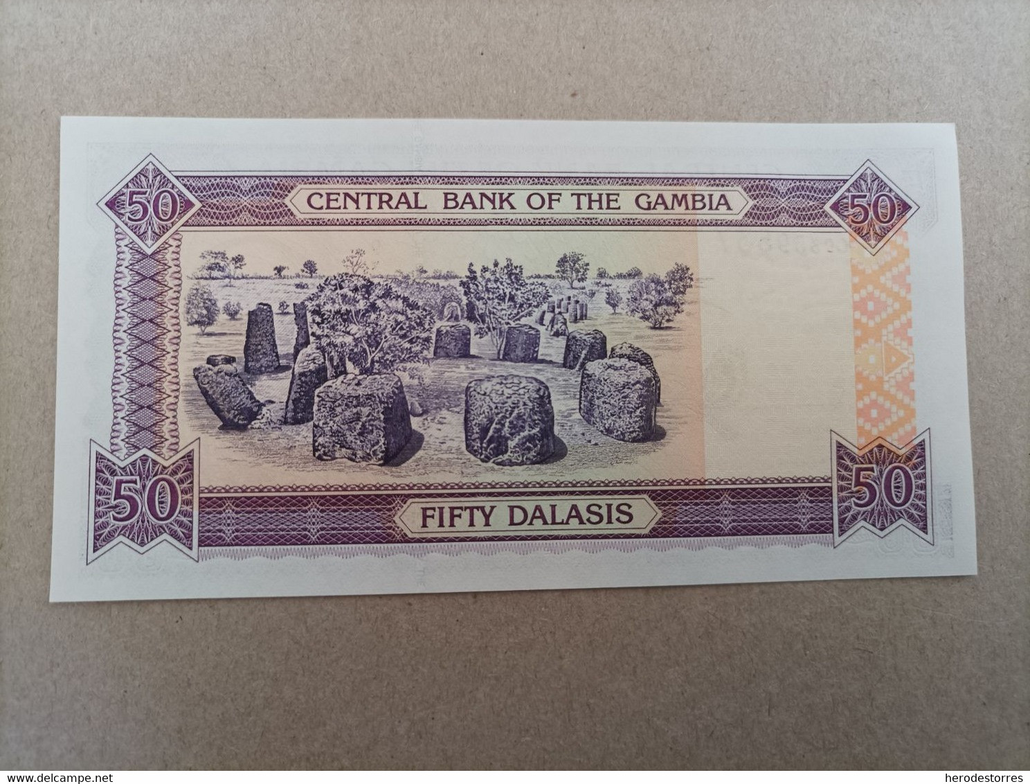 Billete De Gambia De 50 Dalasis, Año 2005, UNC - Gambia