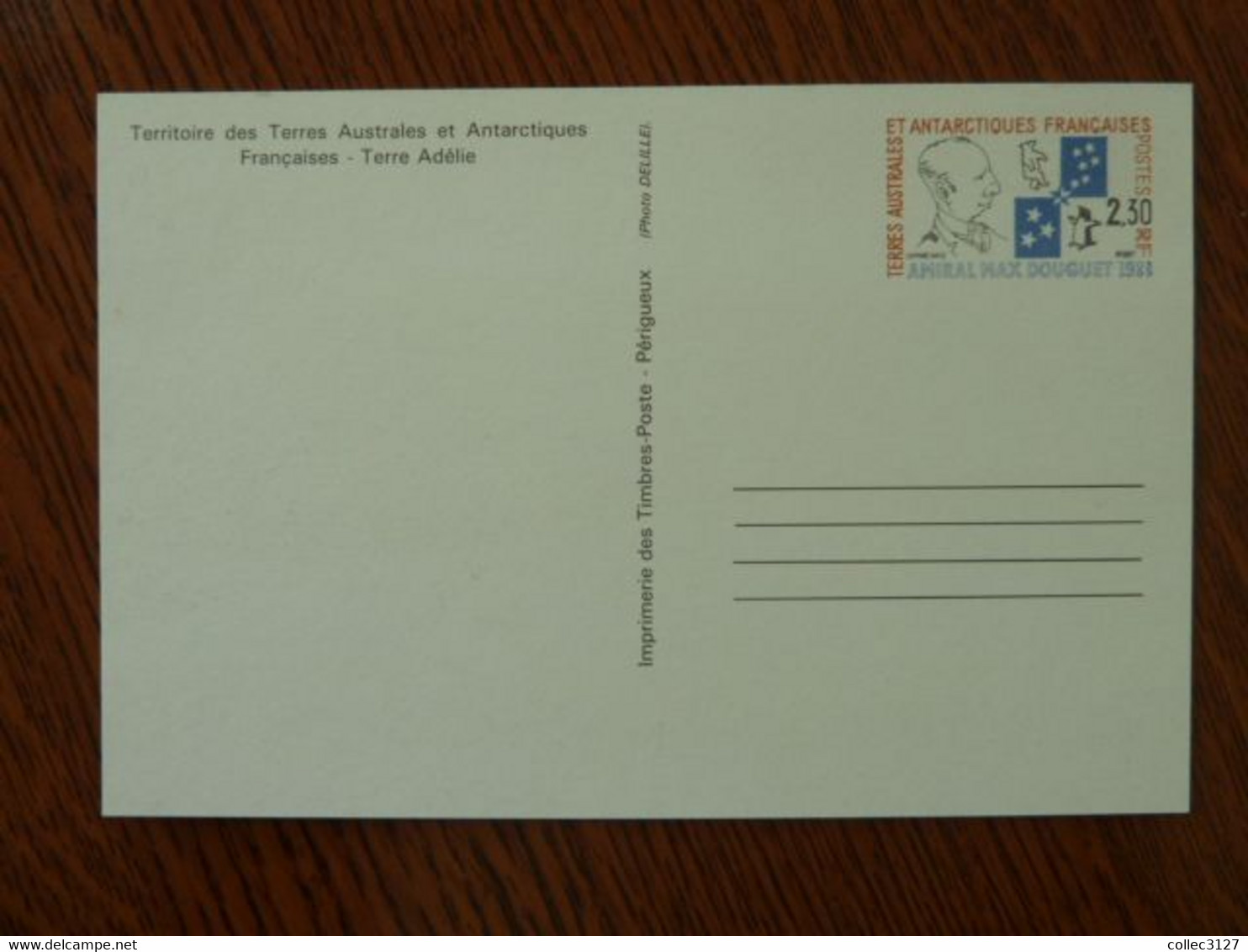 M12 - TAAF - Entier Postal YT No1 - Max Douguet - Entiers Postaux