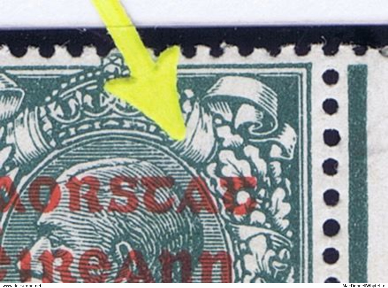 Ireland 1922-23 Thom Saorstat 4d Error "Accent Missing" R15/12 In A Marginal Block Of 4 Mint, Stamps Unmounted - Ungebraucht